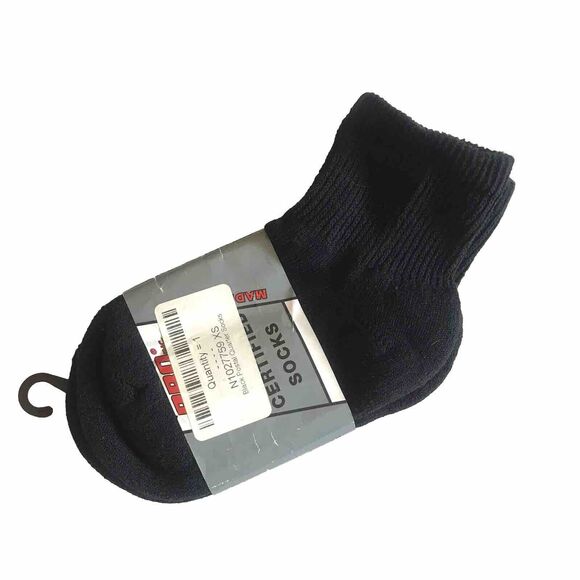 Pro Feet Accessories - NWT PRO FEET USPS Certified Black Quarter Socks Wmn Size 7-9 XS Fits 12.5-5 Shoe